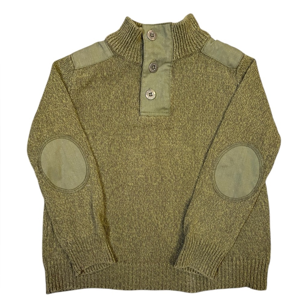 Epic Threads Kids Olive Button-Up Sweater